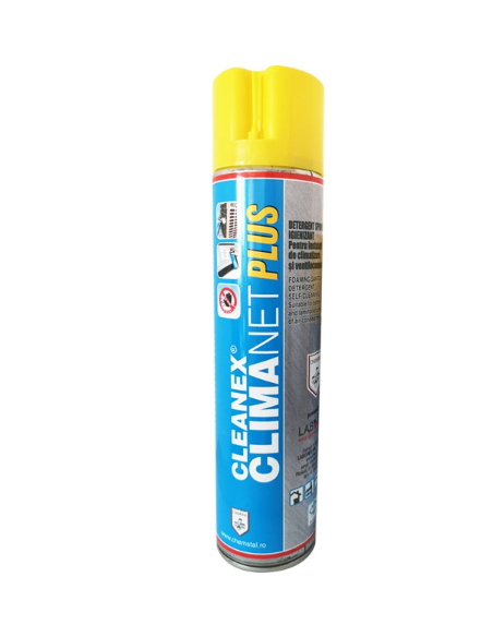 Cleanex Climanet Plus - Spray detergent spumogen pentru curatarea aparatelor de aer conditionat - 600 ml