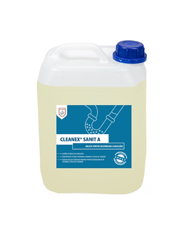 Cleanex Sanit A - Solutie desfundare si igienizare canalizari - 5 kg