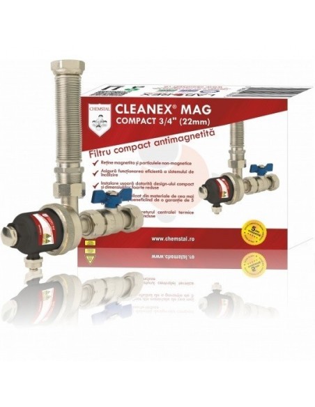 Filtru Antimagnetita - Chemstal - Cleanex MAG Compact 3/4" (22mm)