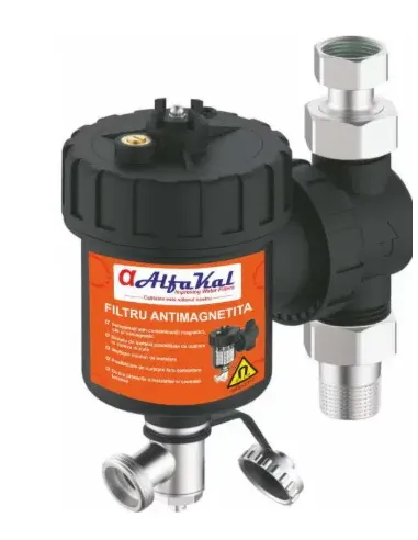 Filtru anti-magnetita AlfaKal MTX-FHP-1”, magnet 11000Gauss + dozarea preparatelor de curățare și a inhibitorilor