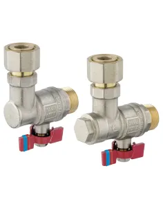 Set 2 robineti cu semiolandez FERRO instalare centrala termica sistem