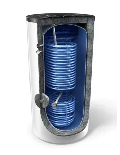 Boiler cu pompa de caldura marita Tesy EV 2x9 2x17 S2 1000 105 HP DN18 - 2 serpentine